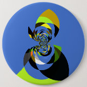 afrikanische Vector Design Art Print Button (Vorderseite)