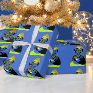 afrikanische Vector Design Art Print Geschenkpapier