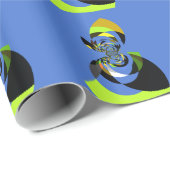 afrikanische Vector Design Art Print Geschenkpapier (Rolleneckpunkt)