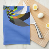 afrikanische Vector Design Art Print Handtuch (Viertel Falte)