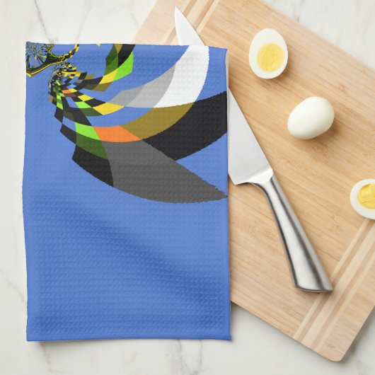 afrikanische Vector Design Art Print Handtuch (Viertel Falte)