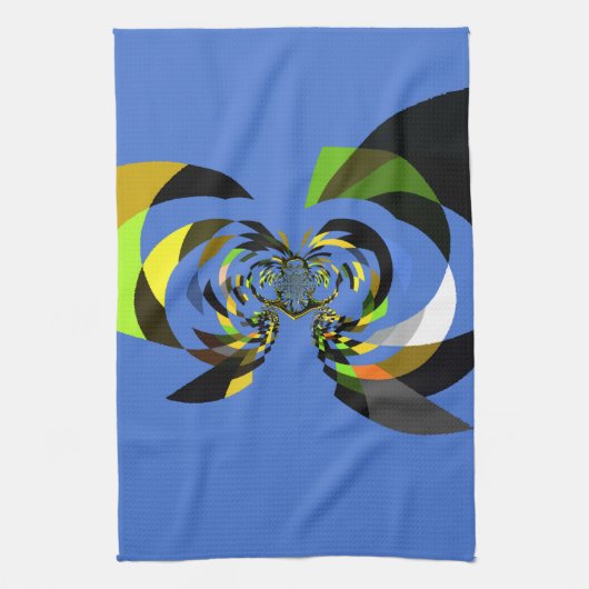 afrikanische Vector Design Art Print Handtuch (Vertikal)