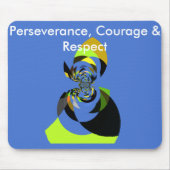 afrikanische Vector Design Art Print Mousepad (Vorne)