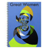 afrikanische Vector Design Art Print Notizblock (Vorderseite)