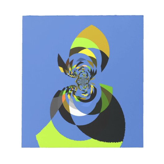 afrikanische Vector Design Art Print Notizblock (Vorderseite)