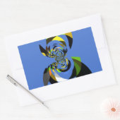 afrikanische Vector Design Art Print Rechteckiger Aufkleber (Umschlag)