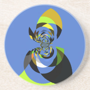 afrikanische Vector Design Art Print Sandstein Untersetzer