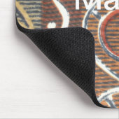 Afrikanische Vintage, traditionelle Ornament Motif Mousepad (Ecke)