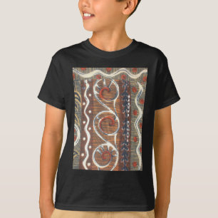 Afrikanische Vintage traditionelle Ornament Motiv T-Shirt
