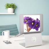 Afrikanische Violet Aufkleber (Laptop auf Schreibtisch)