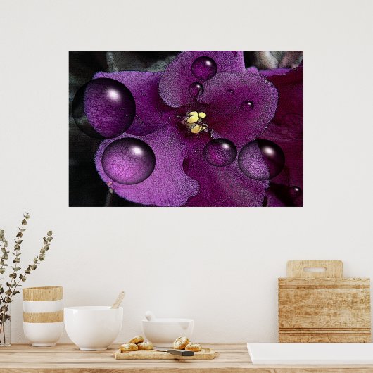 Afrikanische Violet Fantasy Poster (Küche)