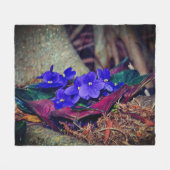 afrikanische Violet Fleecedecke (Vorderseite (Horizontal))