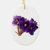 Afrikanische Violet Keramik Ornament (Hinten)