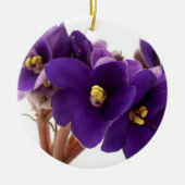 Afrikanische Violet Keramik Ornament (Vorne)