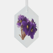 Afrikanische Violet Ornament Aus Glas (Vorderseite Rechts)