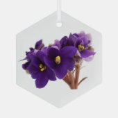 Afrikanische Violet Ornament Aus Glas (Rückseite)