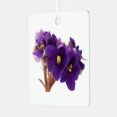 Afrikanische Violet Ornament Aus Metall (Vorderseite links)