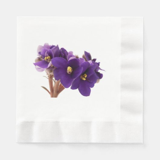 Afrikanische Violet Serviette (Vorderseite)