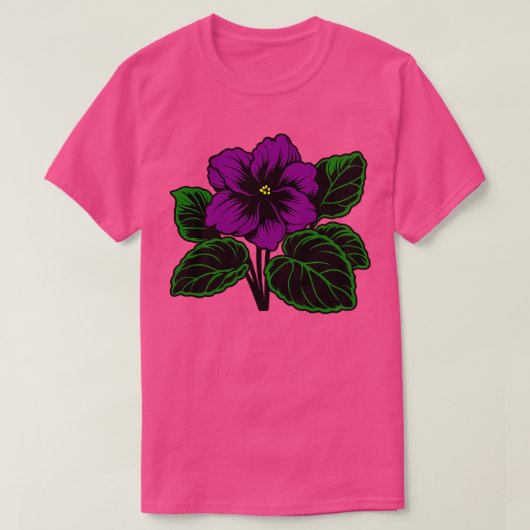afrikanische Violet T-Shirt (Design vorne)
