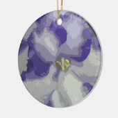 Afrikanische Violett-Blume Keramik Ornament (Links)