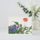 Afrikanische Violette Gerbera von Tanigami Konan Postkarte (Stehend Vorderseite)