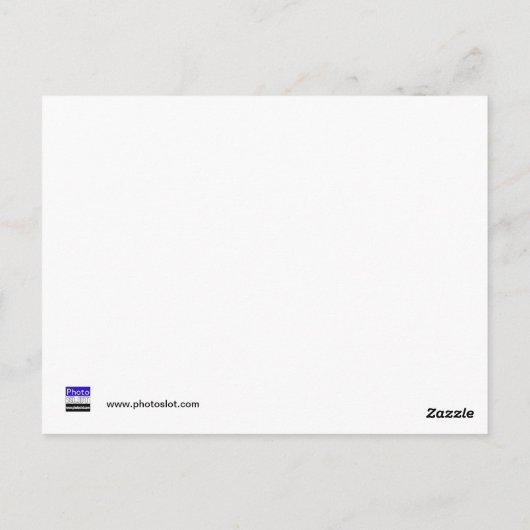 afrikanische Violette Postkarte (Rückseite)