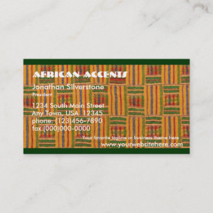 Afrikanische Visitenkarten Visitenkarte