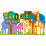 afrikanische Volkskunst-Dschungeltiere Freistehende Fotoskulptur<br><div class="desc">Afrikanische Volkskunst Dschungeltiere Schöne Kinderdekoration</div>
