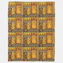 Afrikanische Volkskunst - Nahtlose Formen Muster 1