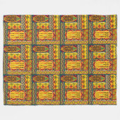 Afrikanische Volkskunst - Nahtlose Formen Muster 1 Fleecedecke (Vorderseite (Horizontal))