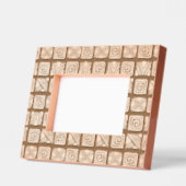 Afrikanische Volkskunst - Nahtlose Formen Muster 3 Geätzte Rahmen (Links)