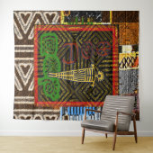 Afrikanische Volkskunst Wandteppich (Beispiel (Horizontal))