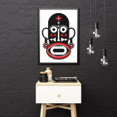 Afrikanische Volksmaske Leinwanddruck