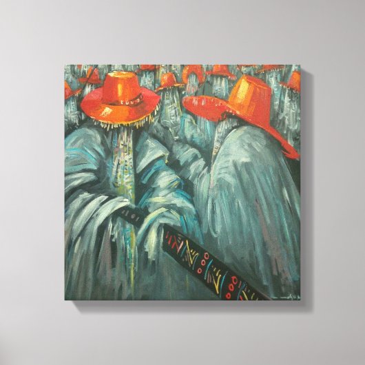 afrikanische Wanddekoration Leinwanddruck (Vorderseite)