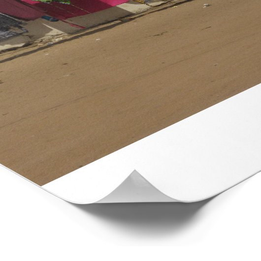 afrikanische Waschlinie Poster (Ecke)