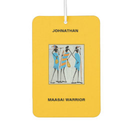 Afrikanische Wasserfarben Kunst, Maasai Krieger T  Autolufterfrischer