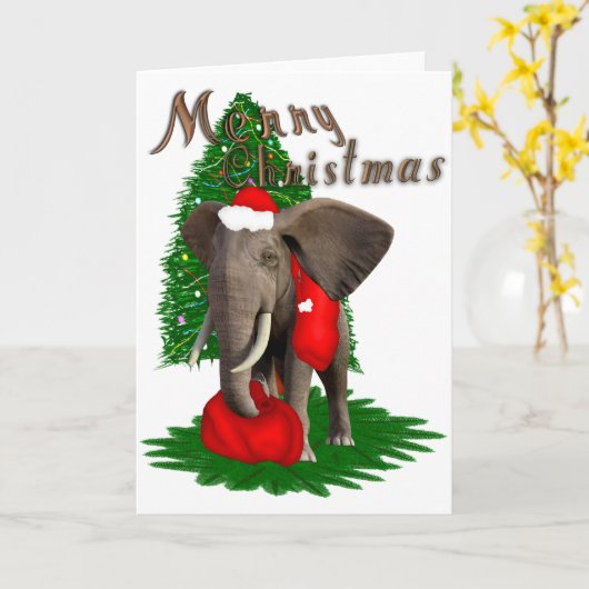 Afrikanische Weihnachten Karte (Gelbe Blume)