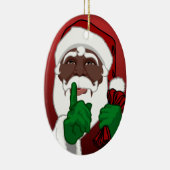 Afrikanische Weihnachtsdekoration Keramikornament (Rechts)