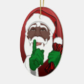 Afrikanische Weihnachtsdekoration Keramikornament (Links)