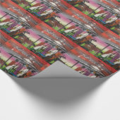 Afrikanische WeihnachtsGeburt Christis-Szene Geschenkpapier (Ecke)