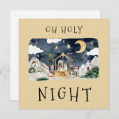 Afrikanische Weihnachtskarte Feiertagskarte (Vorne/Hinten)