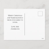 Afrikanische Weihnachtskarte Feiertagspostkarte (Rückseite)