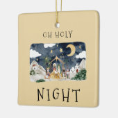 Afrikanische Weihnachtskarte Keramikornament (Links)