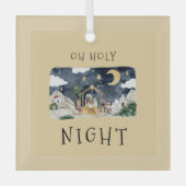 Afrikanische Weihnachtskarte Ornament Aus Glas (Vorderseite)