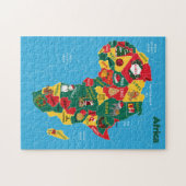 Afrikanische Weihnachtskarte Puzzle (Horizontal)