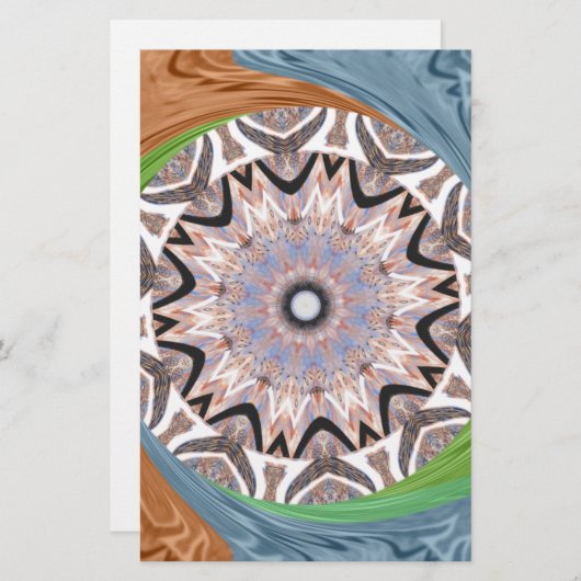 afrikanische Whirlkunst Briefpapier (Vorne/Hinten)