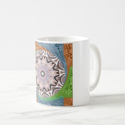 afrikanische Whirlkunst Kaffeetasse (VorderseiteRechts)