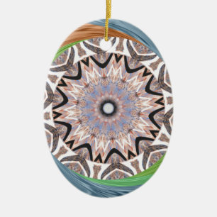 afrikanische Whirlkunst Keramikornament