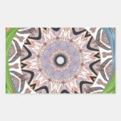 afrikanische Whirlkunst Rechteckiger Aufkleber (Vorderseite)