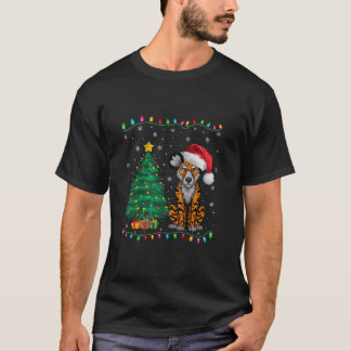 Afrikanische Wilde Hunde Weihnachtsmannmütze Männe T-Shirt